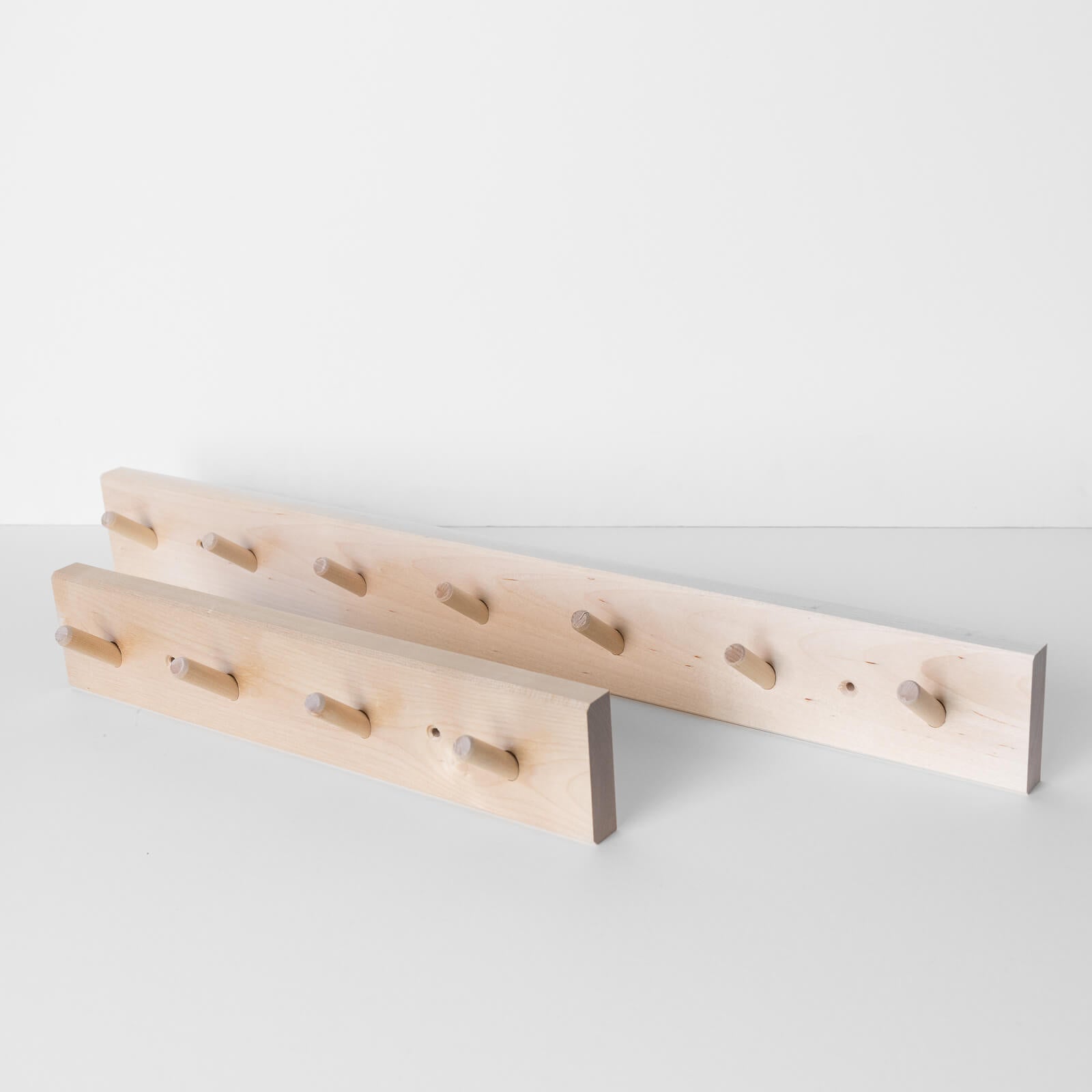 Swedish Birch Peg Rack with 4 Pegs - 15 - The Foundry Home Goods