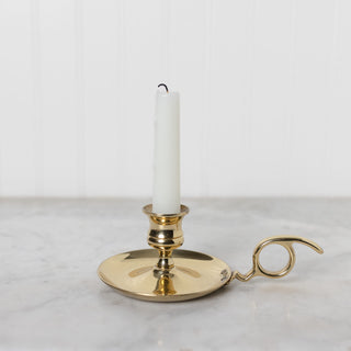 Vintage brass candlestick holder