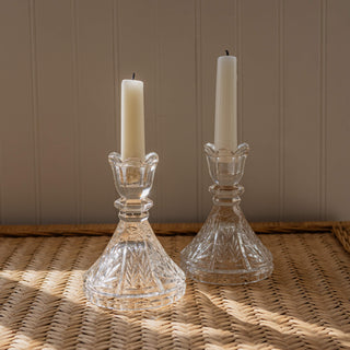 Crystal Candlestick Holders | Vintage