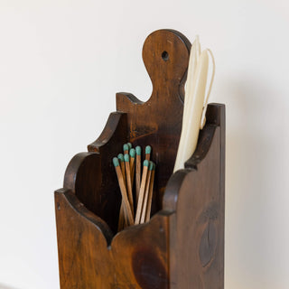 Wood Hanging Candle Box | Vintage