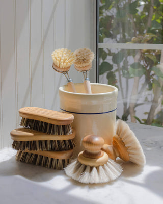 Handmade wooden dish brushes