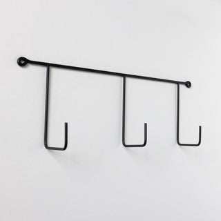 Simple iron triple wall hook