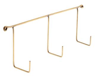 Simple brass triple wall hook